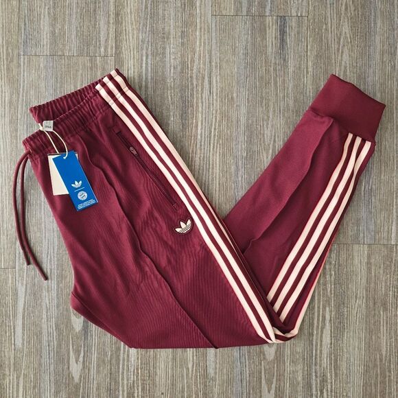 Adidas FC Bayern Munchen Terrace Icon Track Pants Red Gold JF0588 Men’s Size L - Picture 12 of 16